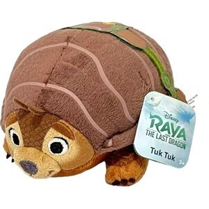 Disney NWT Tuk Tuk Raya & the Last Dragon Fold n Roll Plush Stuffed Animal 7”